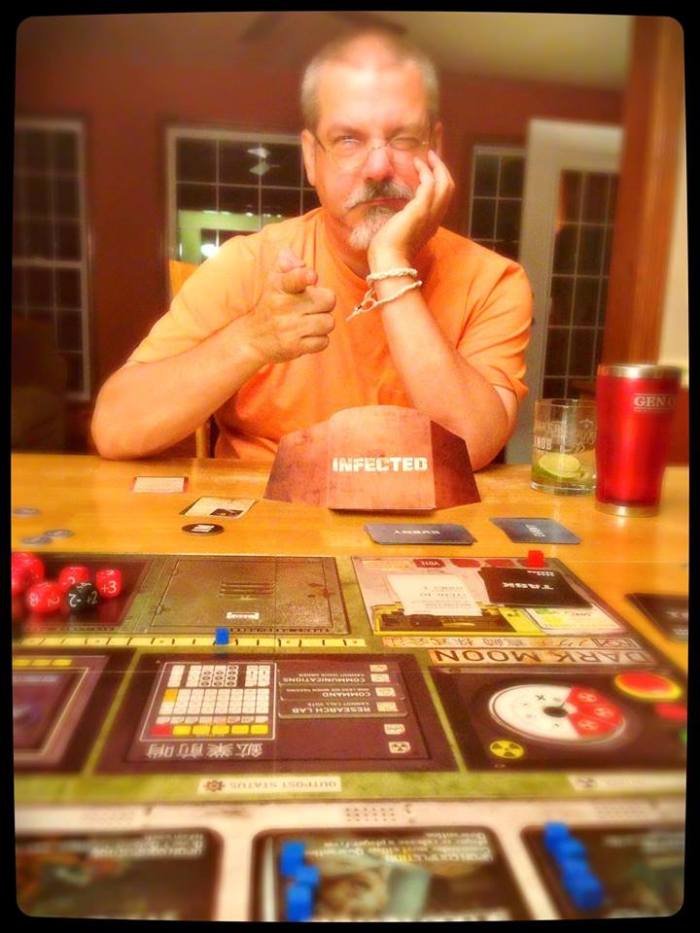 My friend, Chris, the poster child of Infection.